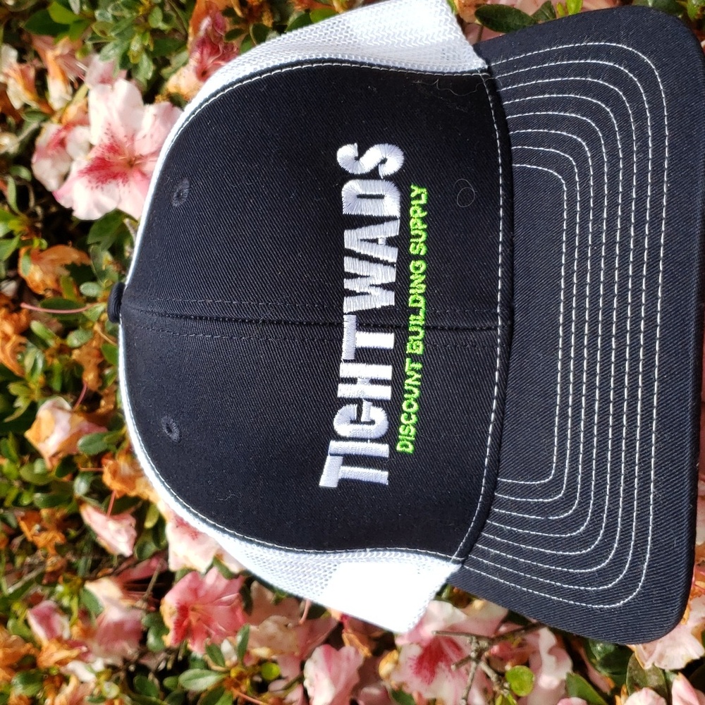 RICHARDSON Tightwads Vintage Trucker Hat Snapback Black/White (BIN 007)